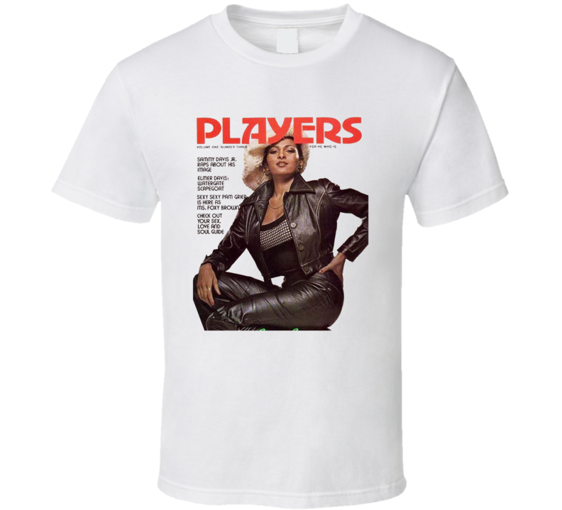 Pam Grier Players Magzine T Shirt