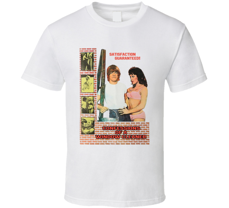 Confessions Of A Window Cleaner 70s Sex Comedy Movie T Shirt