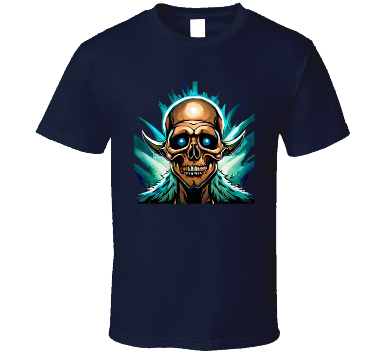 Skull With Horned Helmet T Shirt