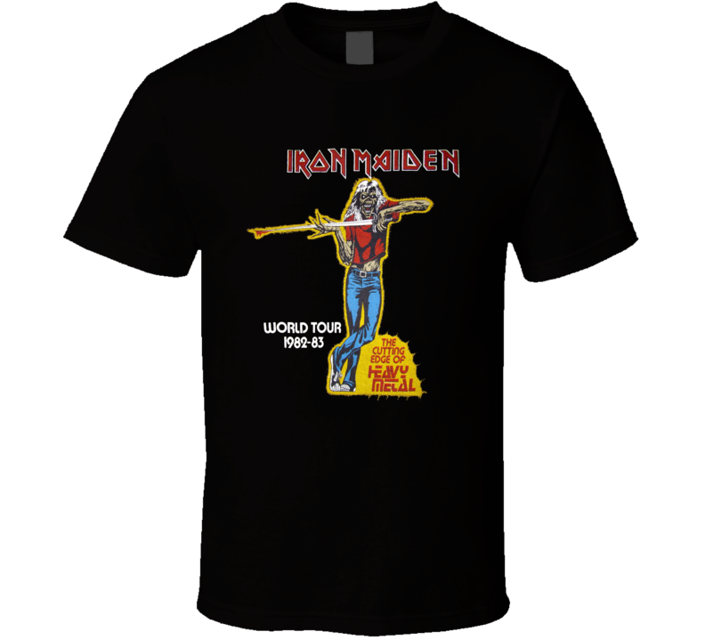 Iron Maiden The Cutting Edge Of Heavy Metal World Tour T Shirt