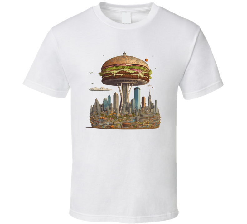 Hamburger Skyscraper T Shirt