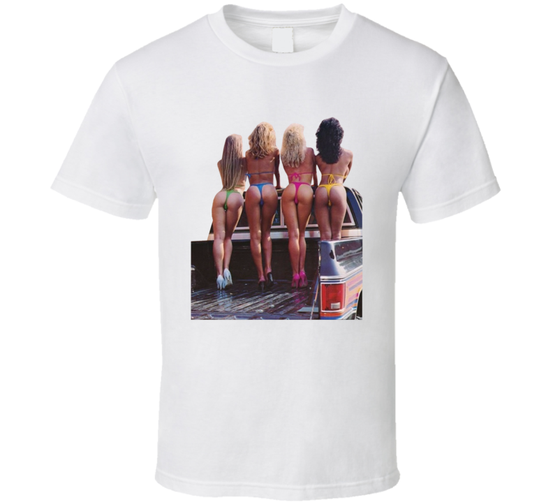 Bikini Models Riding In A Pickup Bed T Shirt