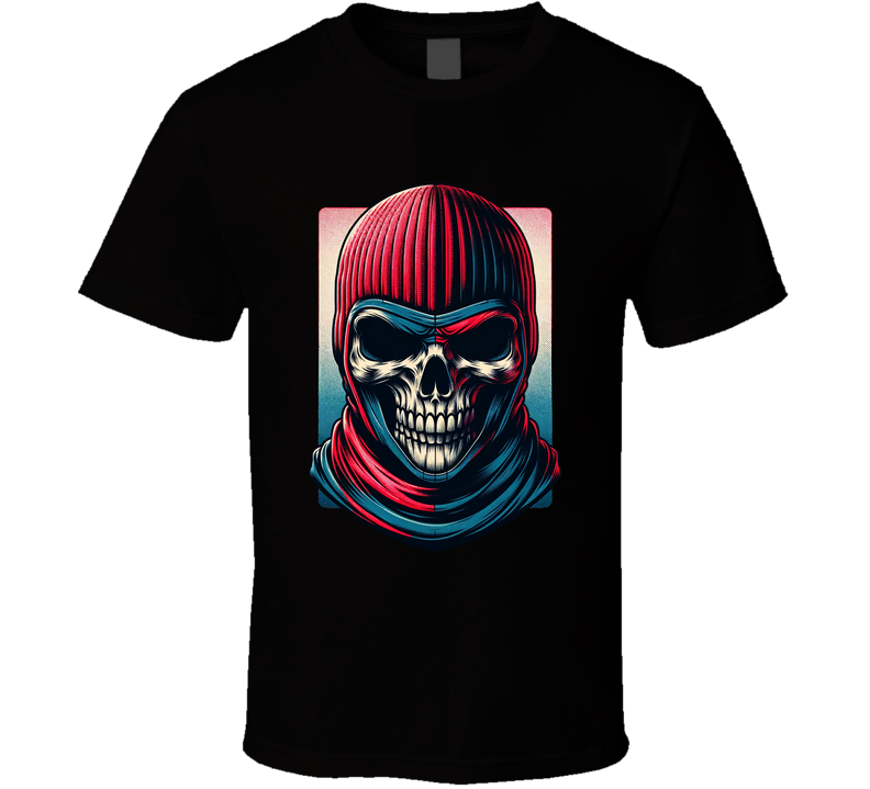 Skeleton Skull Soldier Warrior T Shirt