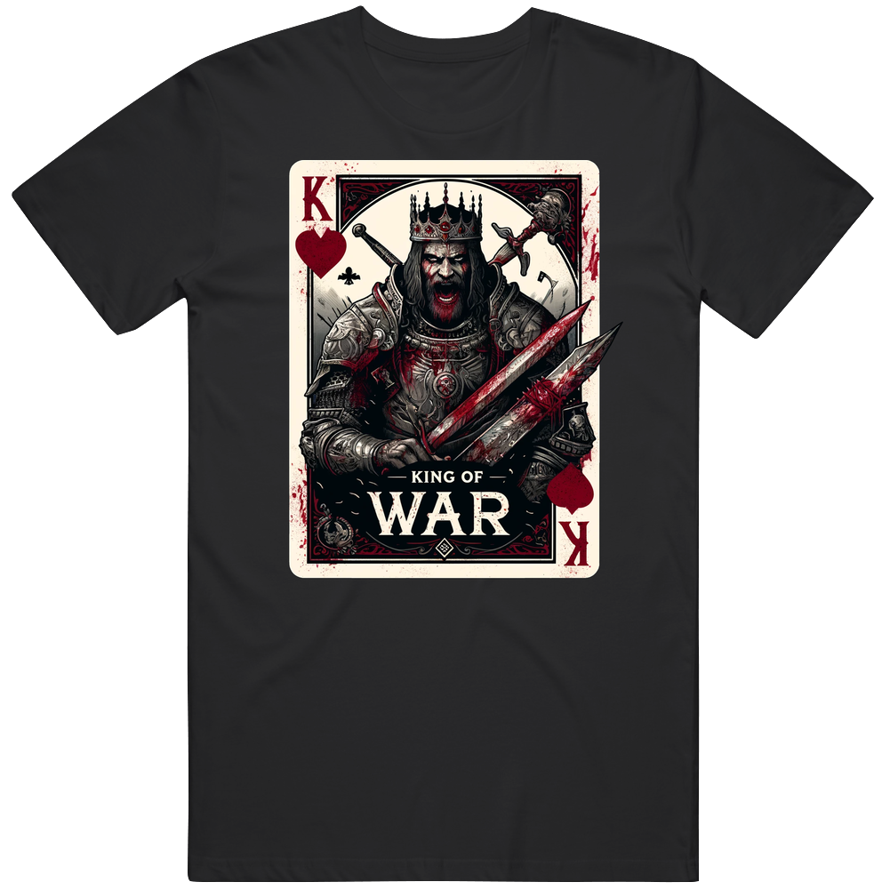 King Of War Playing Cards T Shirt