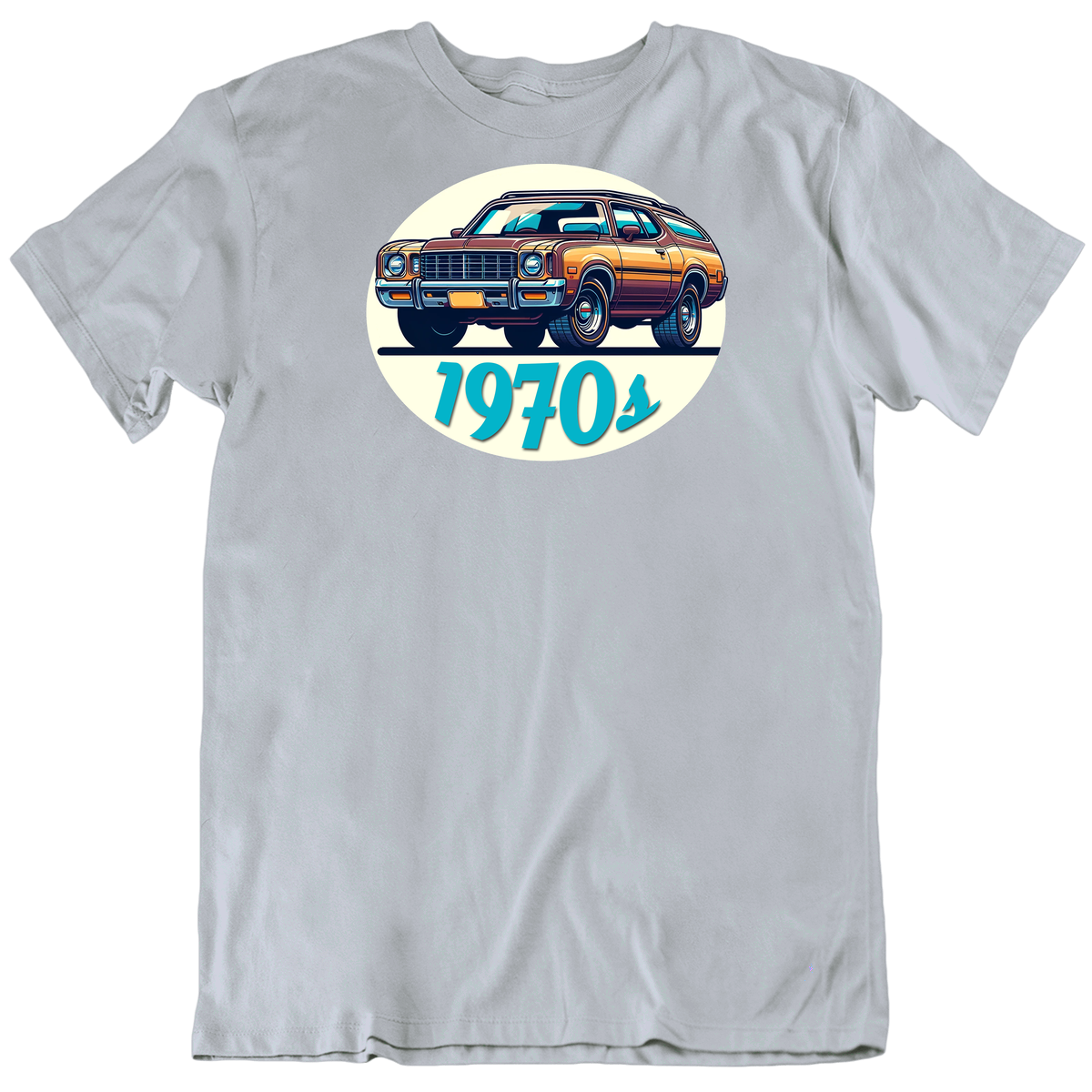 1970s Car Fan Station Wagon Groovy T Shirt