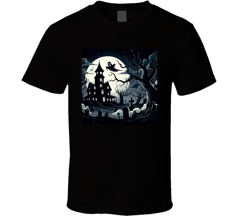Halloween Fun Spooky House T Shirt