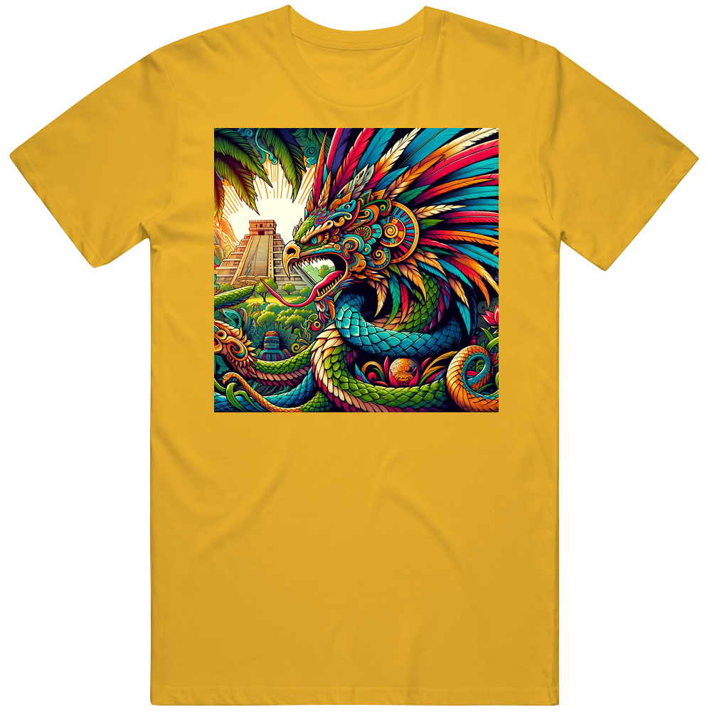 Quetzalcoatl Aztec God Mayan T Shirt