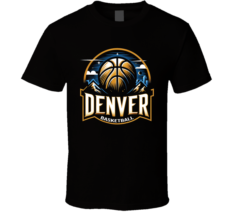 Denver Basketball Logo Fan T Shirt