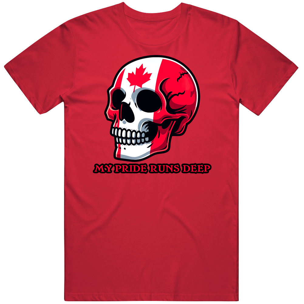 My Canadian Pride Runs Deep Patroit T Shirt