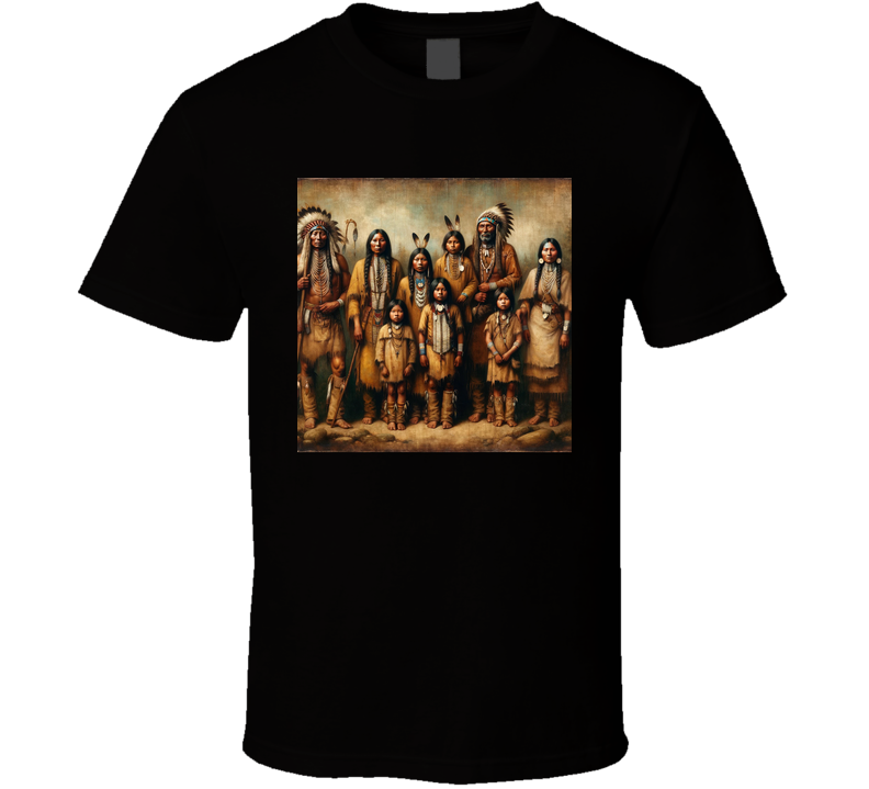 Native American Family 1600s T Shirt