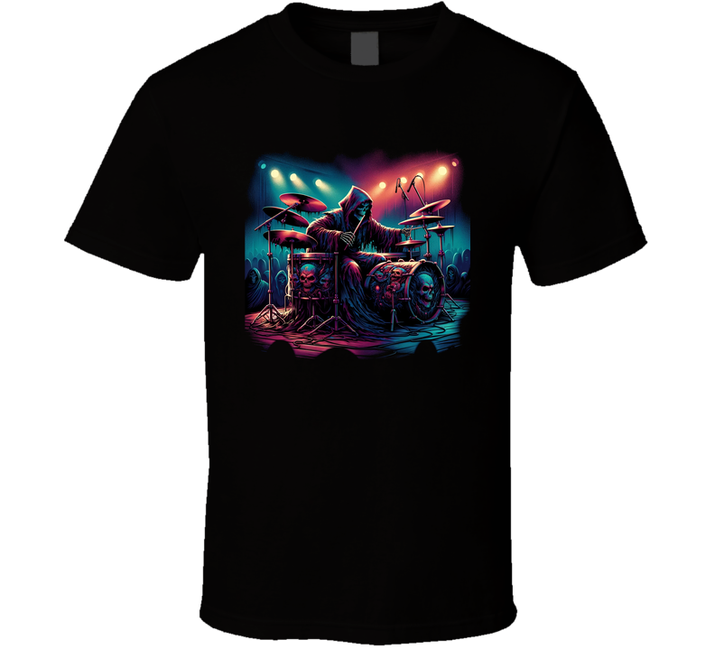 Grim Reaper Drummer T Shirt