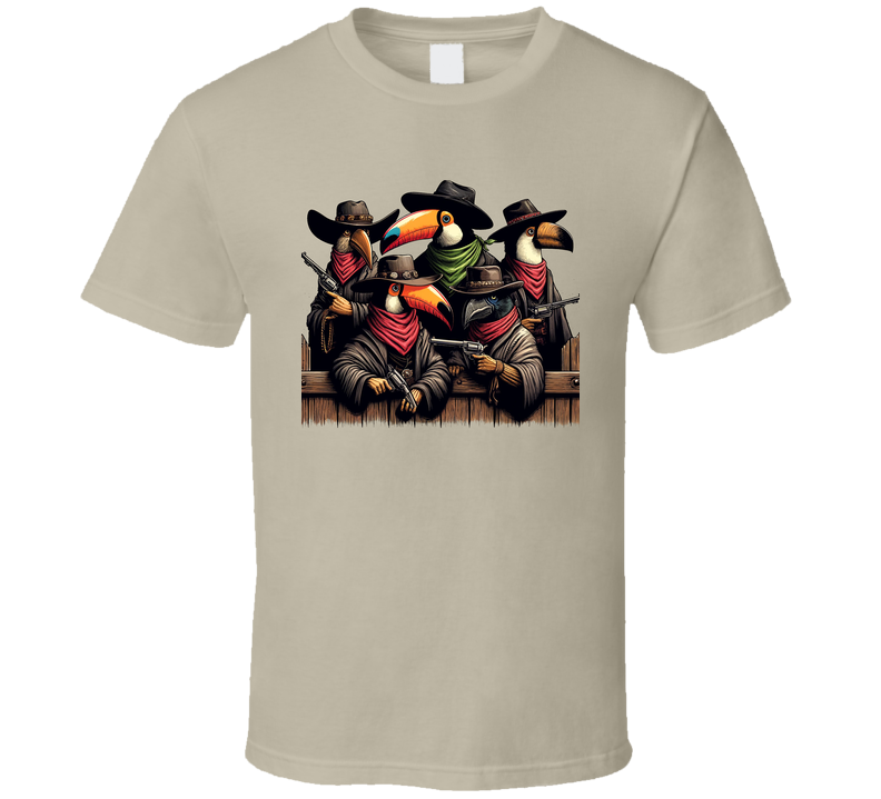 Shaghetti Western Parody Birds Funny T Shirt