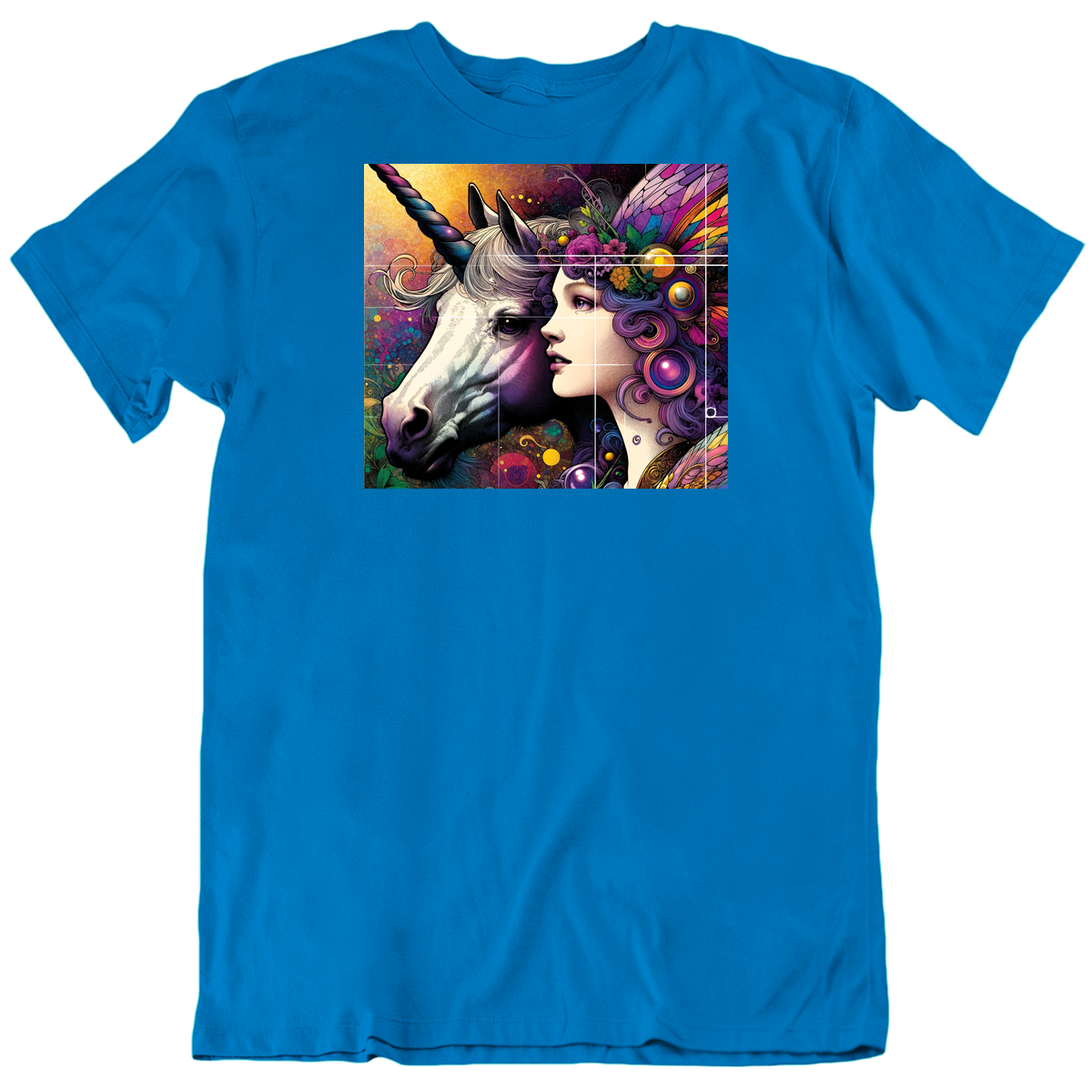 A Fairy And Her Unicorn Fantasy T Shirt