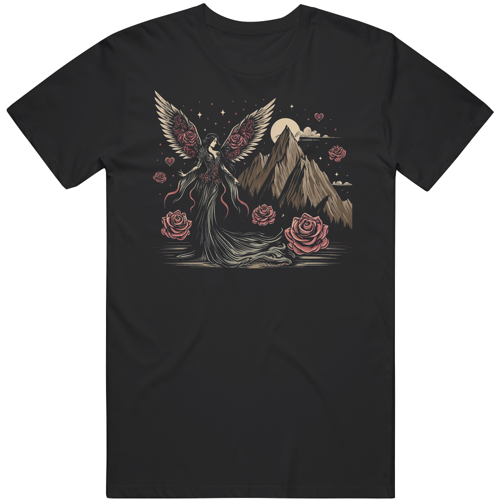 Fairy Mountains Fantasy Roses Love Imagine T Shirt