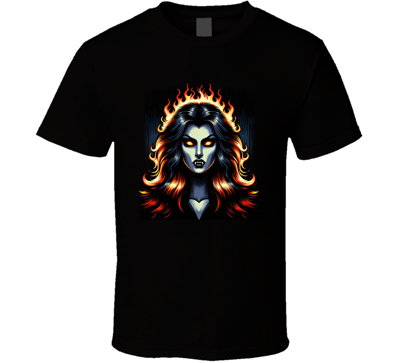 Dracula's Sister Vampire Vampiress Fantasy Horror T Shirt