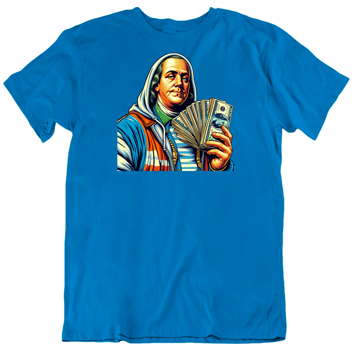 Benjamin Franklin Gangster Parody T Shirt