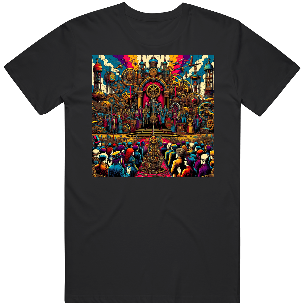 Steampunk Church Gathering Fantasy T Shirt