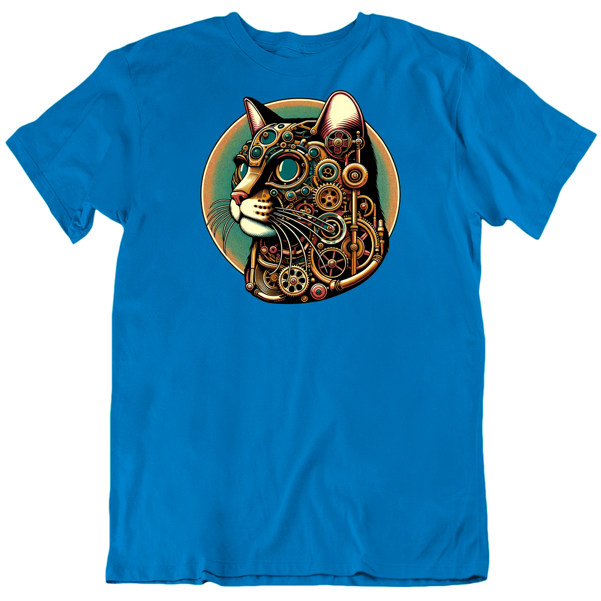 Steampunk Wise Cat Fantasy T Shirt