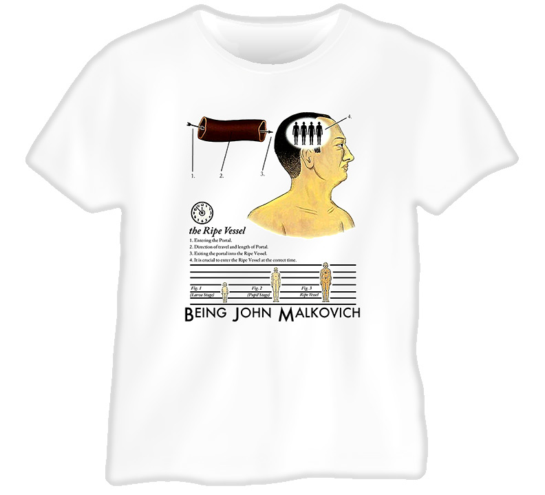 Being John Malkovich Movie Funny White T Shirt