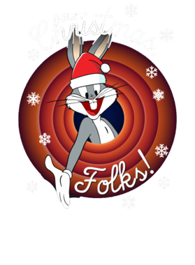 Bugs Bunny Christmas Funny Parody Cartoon T Shirt