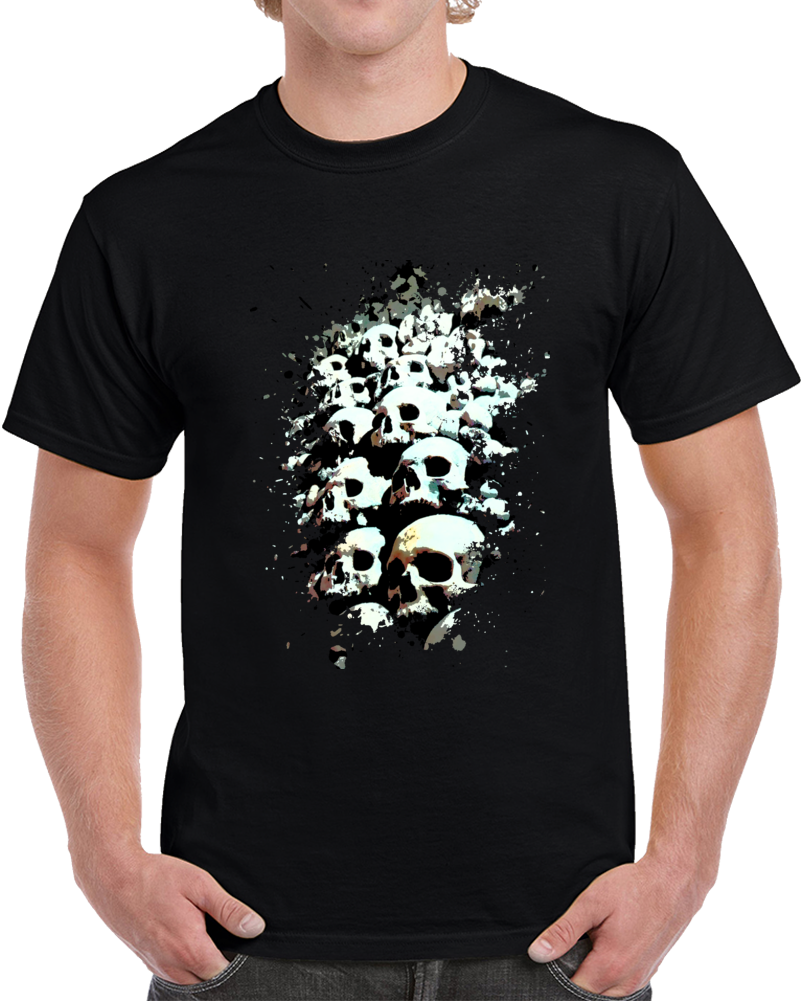 Skulls The Dead Biker Hip Hop Metal Rock Star Stage T Shirt
