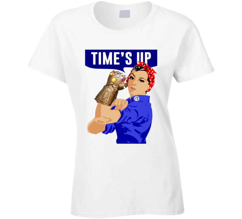 Time's Up Classic Poster Girl Power Infinity Gauntlet Thanos Parody T Shirt