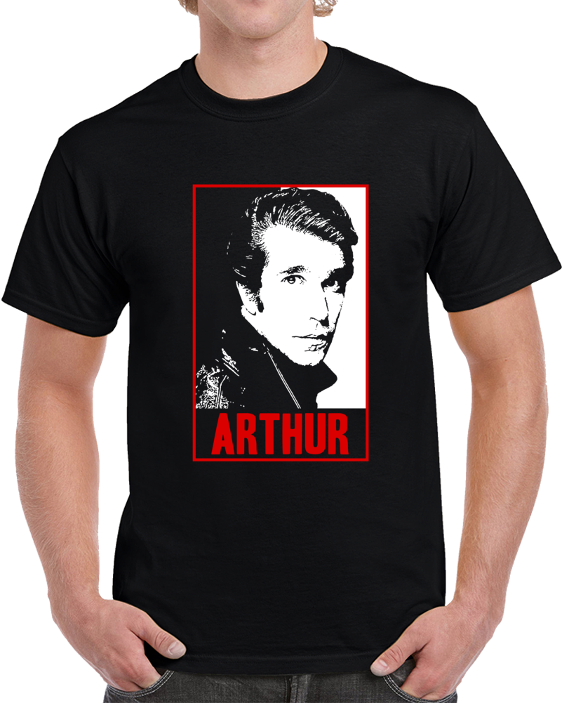 Arthur Fonzarelli Fonzie Fonz Happy Days 50s 70s Tv Funny Fan Parody T Shirt