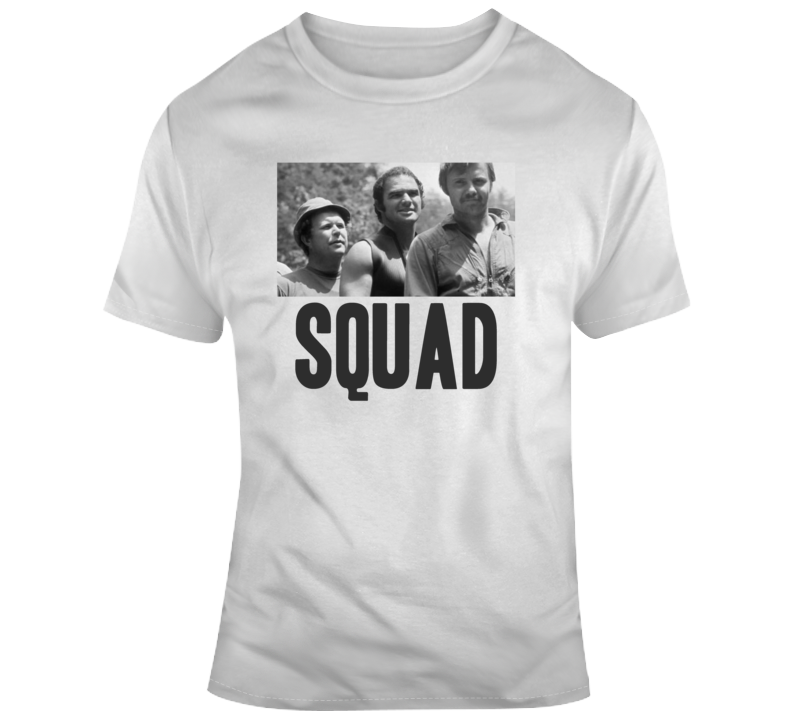 Squad Deliverence Burt Jon Ned Funny 70s Movie Parody Fan T Shirt