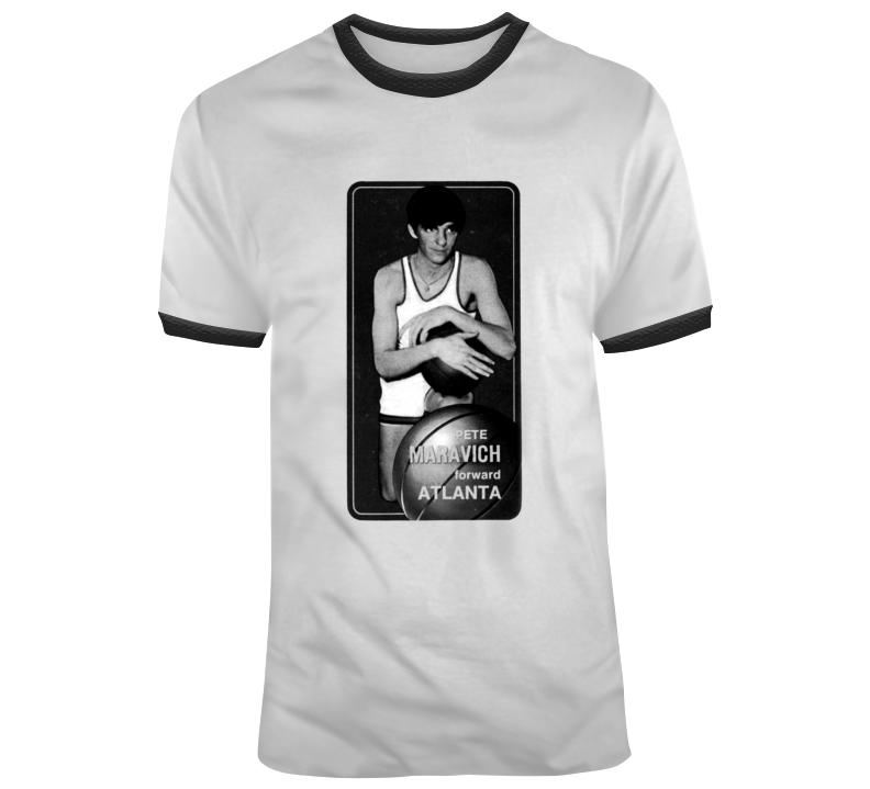Pistol Pete Maravich Basketball Retro Legend Fan T Shirt