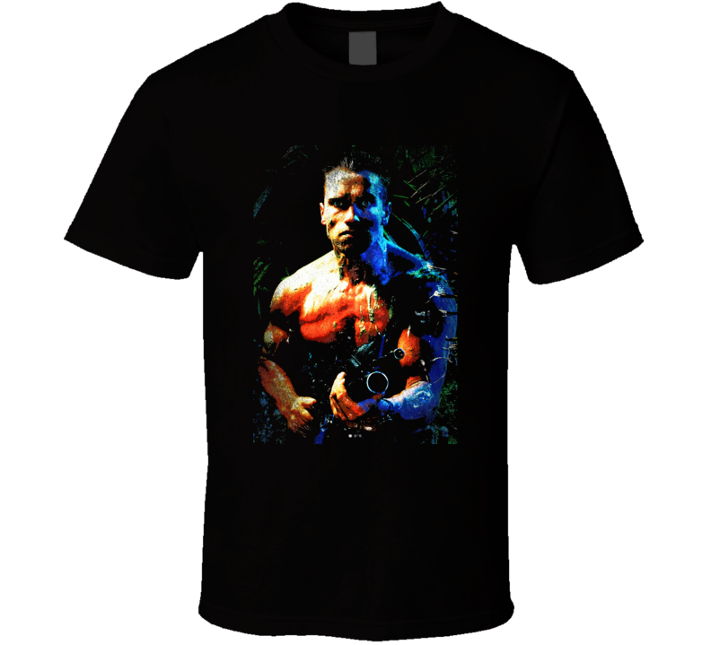 Predator Arnold 80s Action Alien Movie Fan T Shirt