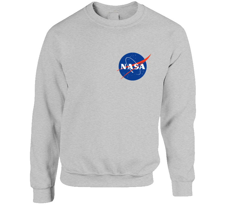 Nasa Crest 10 Earth Space Science Crewneck Sweatshirt T Shirt