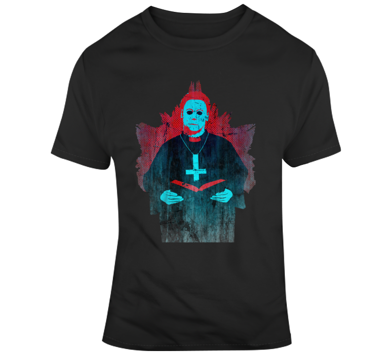 Michael Myers Priest Parody Halloween T Shirt