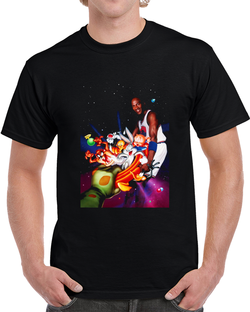 Space Jam Jordon Cartoon Movie 90s T Shirt T Shirt