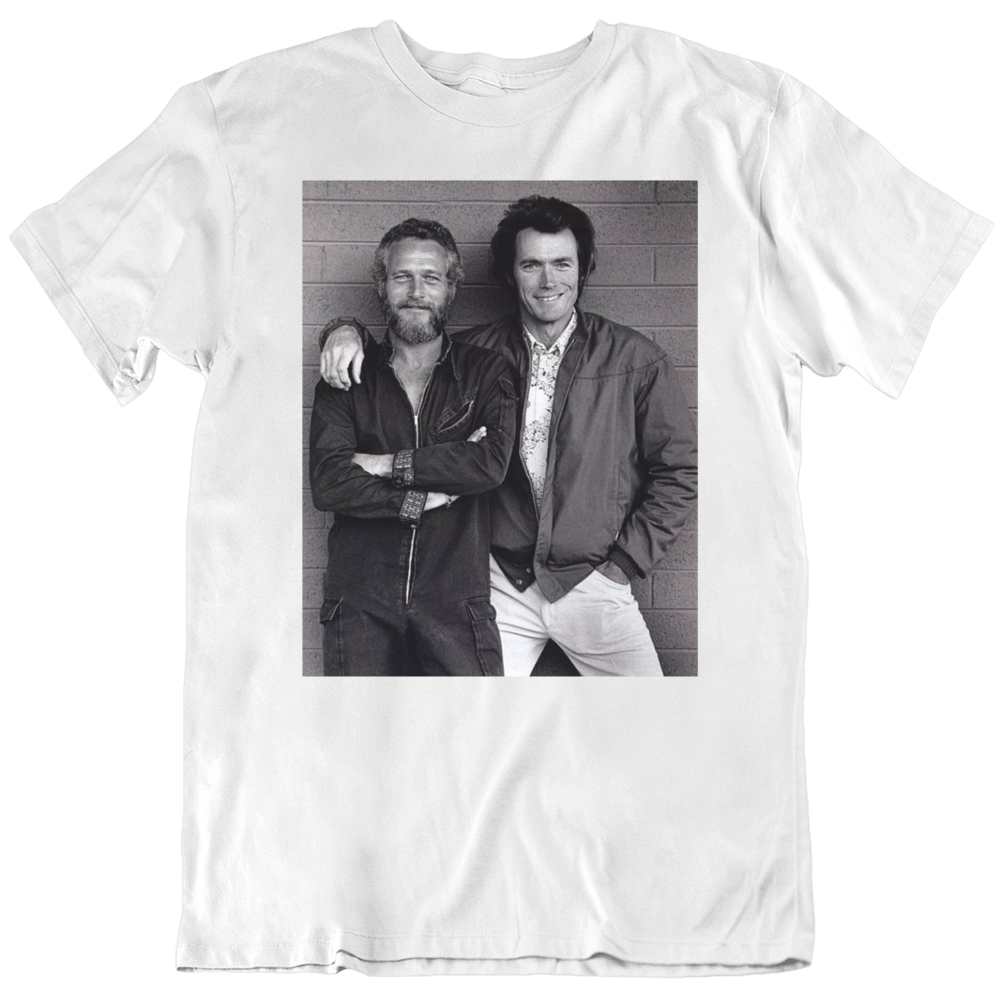 Clint & Paul Movie Stars Legends Fan T Shirt