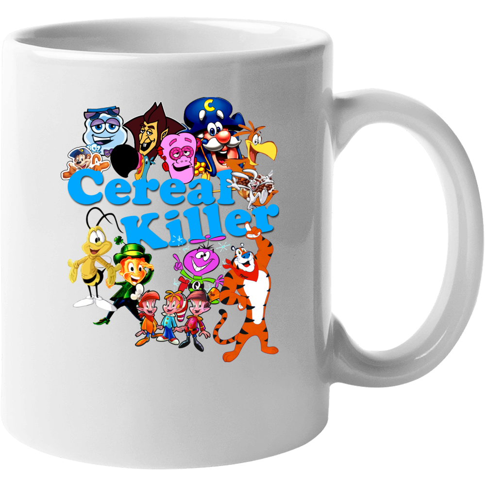 Cereal Killer Funny Breakfast Characters Fan Mug