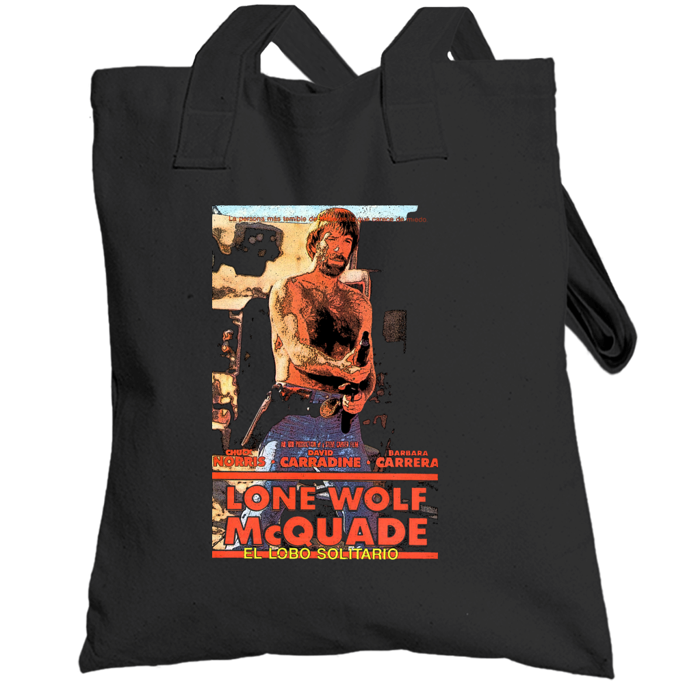 Lone Wolf Mcquade Chuck Norris Movie 80s Action Film Fan Totebag