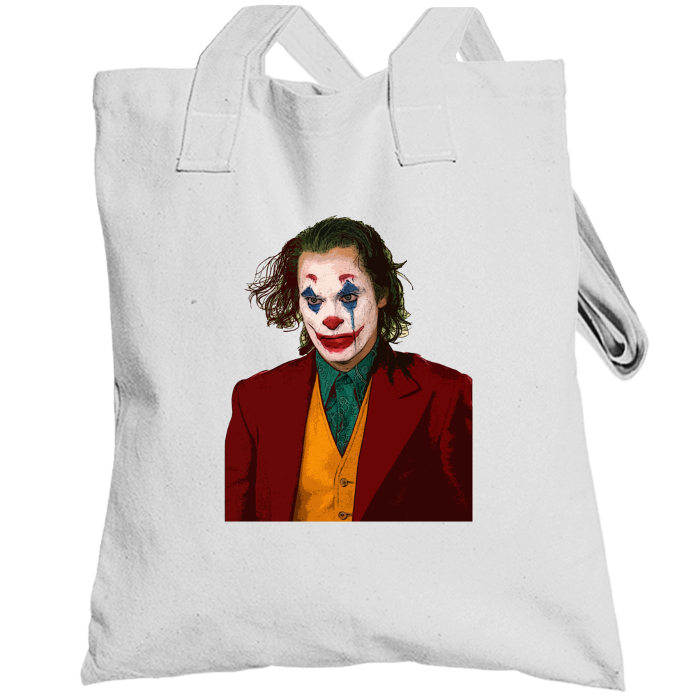 Joaquin Phoenix Joker Movie Fanboy Comic Book Villain Totebag