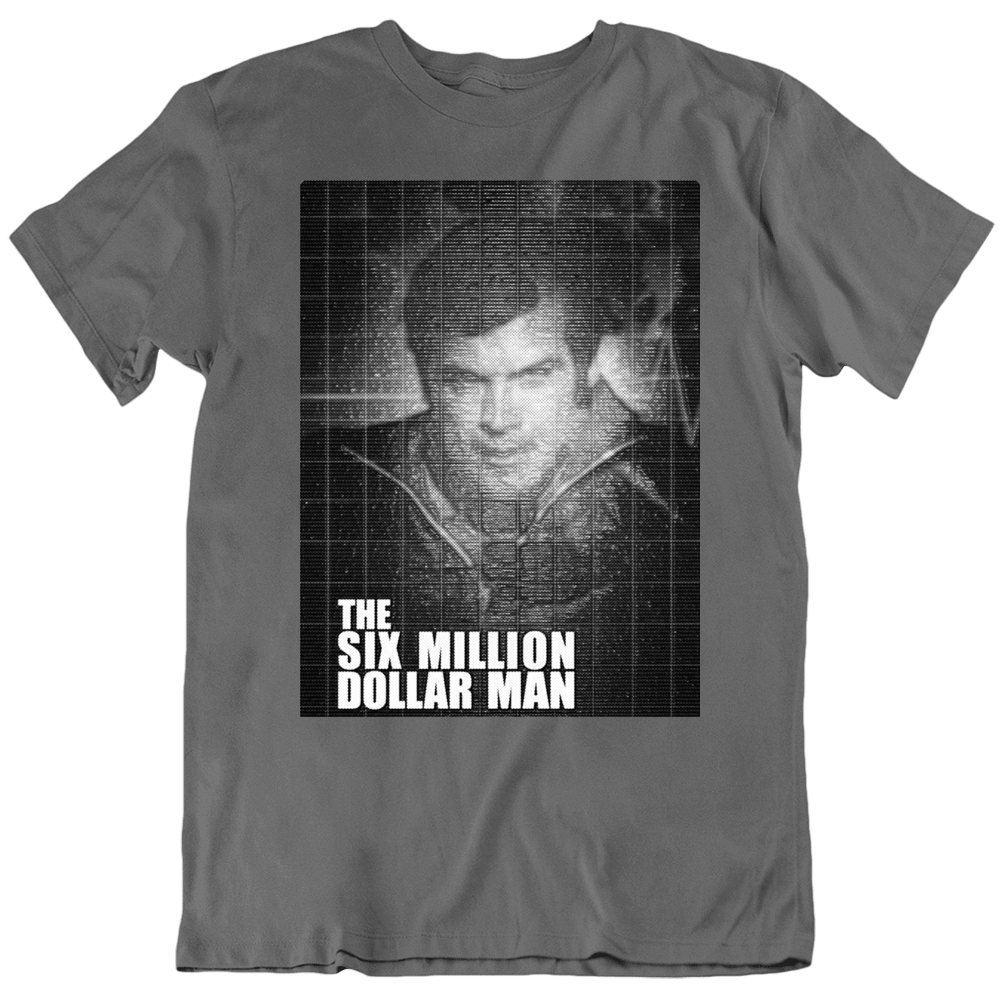 Six Million Dollar Man Lee Majors 70s Classic Tv T Shirt