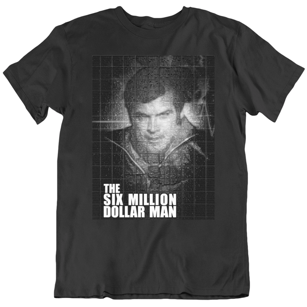 Six Million Dollar Man Lee Majors 70s Classic Tv Fan T Shirt