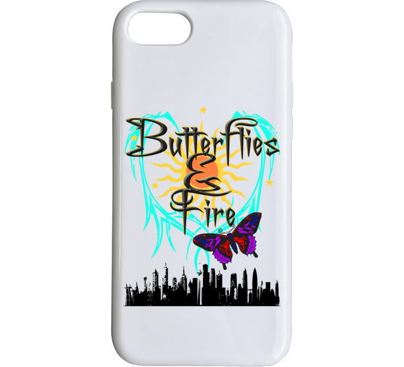 Butterflies & Fire Moth To A Flame Love Peace Phone Case