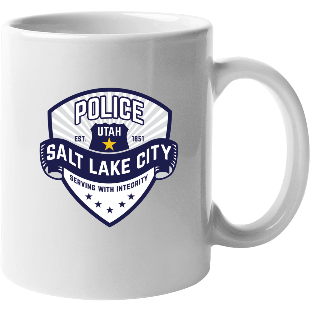 Salt Lake City Utah Police Cop Coffee Cup Mug