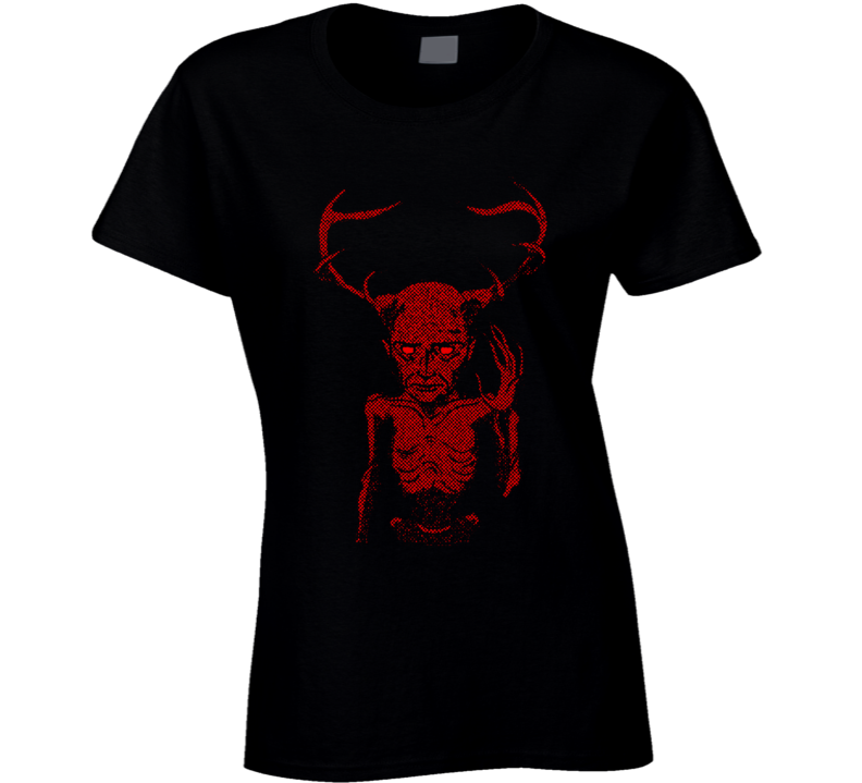 Devil Lucifer 666 Satan Worshipper Ladies T Shirt