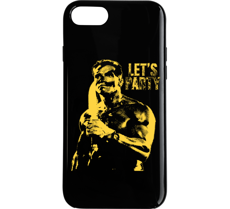 Let's Party Arnold Schwarzenegger Commando Movie 80s Fan Phone Case