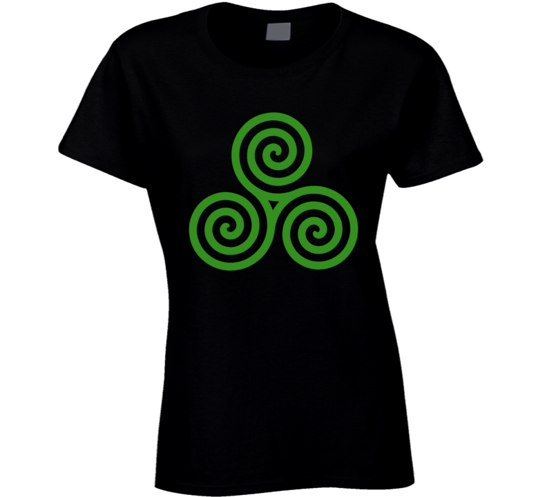 Celtic Spiral Knot Irish Eternal Life Symbol Ladies T Shirt