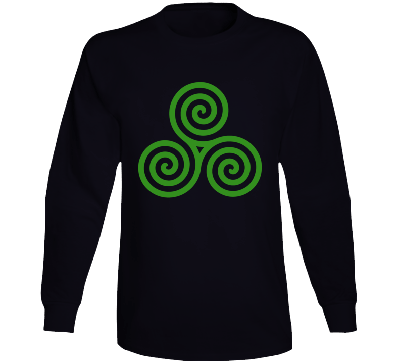 Celtic Spiral Knot Irish Eternal Life Symbol Long Sleeve