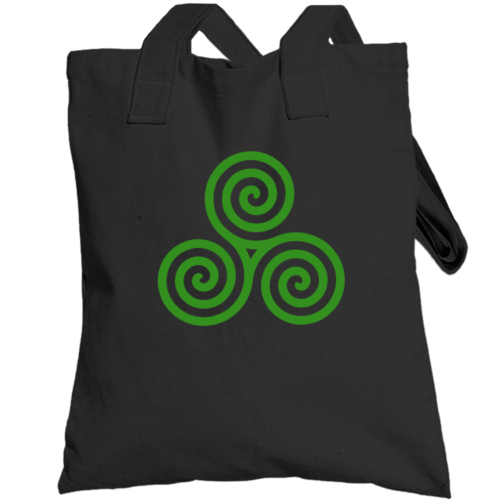 Celtic Spiral Knot Irish Eternal Life Symbol Totebag