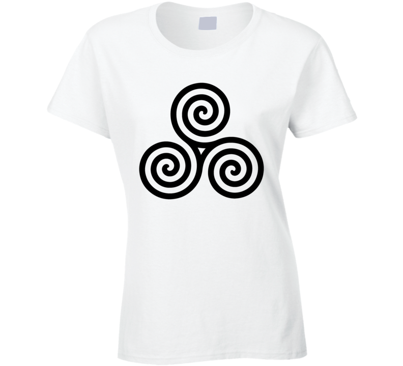 Celtic Spiral Knot Trinity Eternal Life Symbol Ladies T Shirt