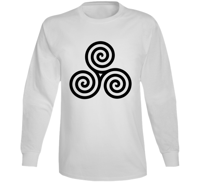 Celtic Spiral Knot Trinity Eternal Life Symbol Long Sleeve