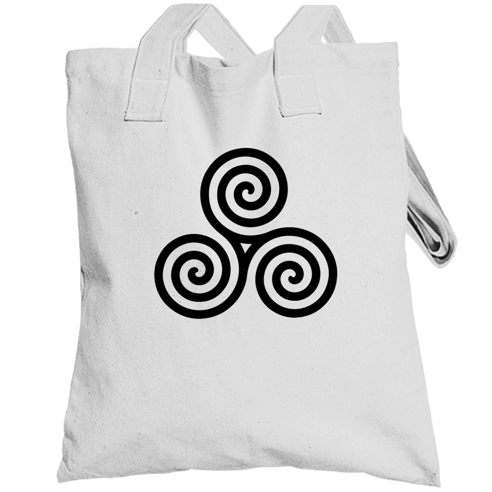 Celtic Spiral Knot Trinity Eternal Life Symbol Totebag