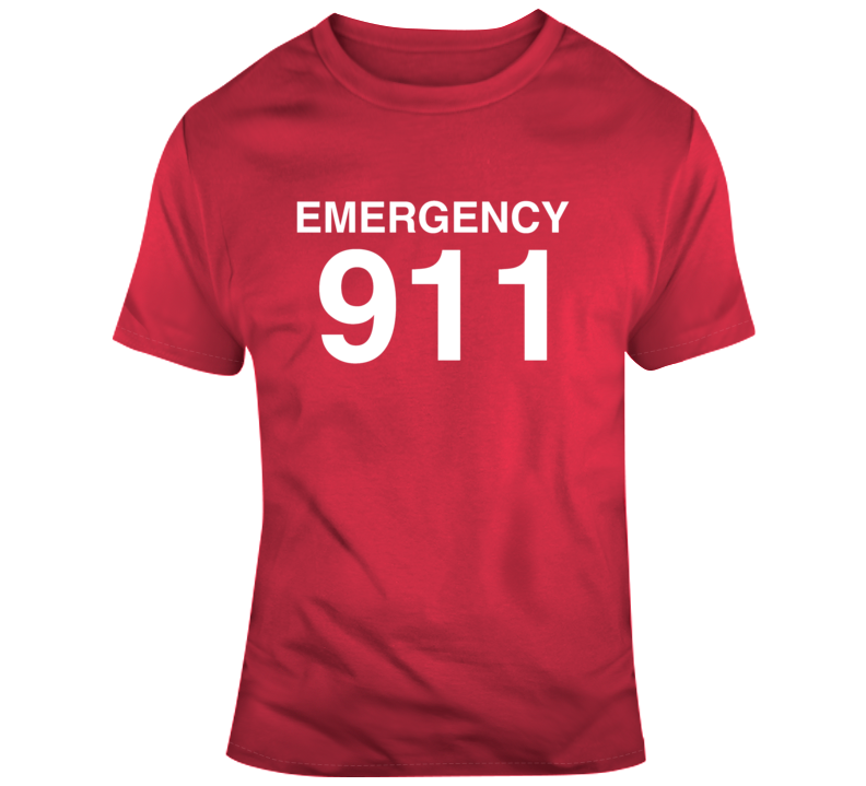 Emergency 911 Police Fire Ambulance First Responder T Shirt